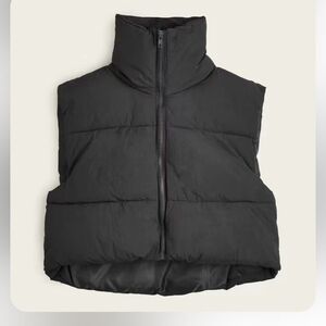 Women  Cropped Vest black.